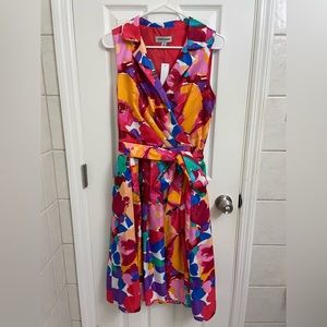 Shelby & Palmer Sleeveless Colorful Summer Cocktail Dress Size 12